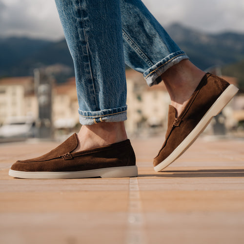 Sports loafer in suede for men Velasca
